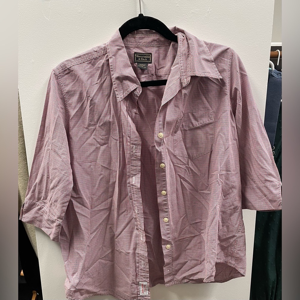 Vintage Abercrombie ladies large button down shirt
